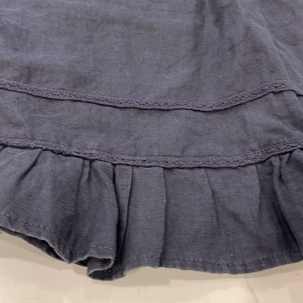 Athleta 100% Navy Linen Skirt - Picture 3 of 7